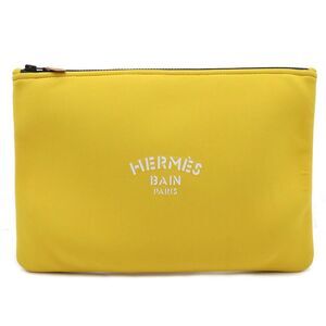 Hermes Neobain GM Clutch Bag Yellow